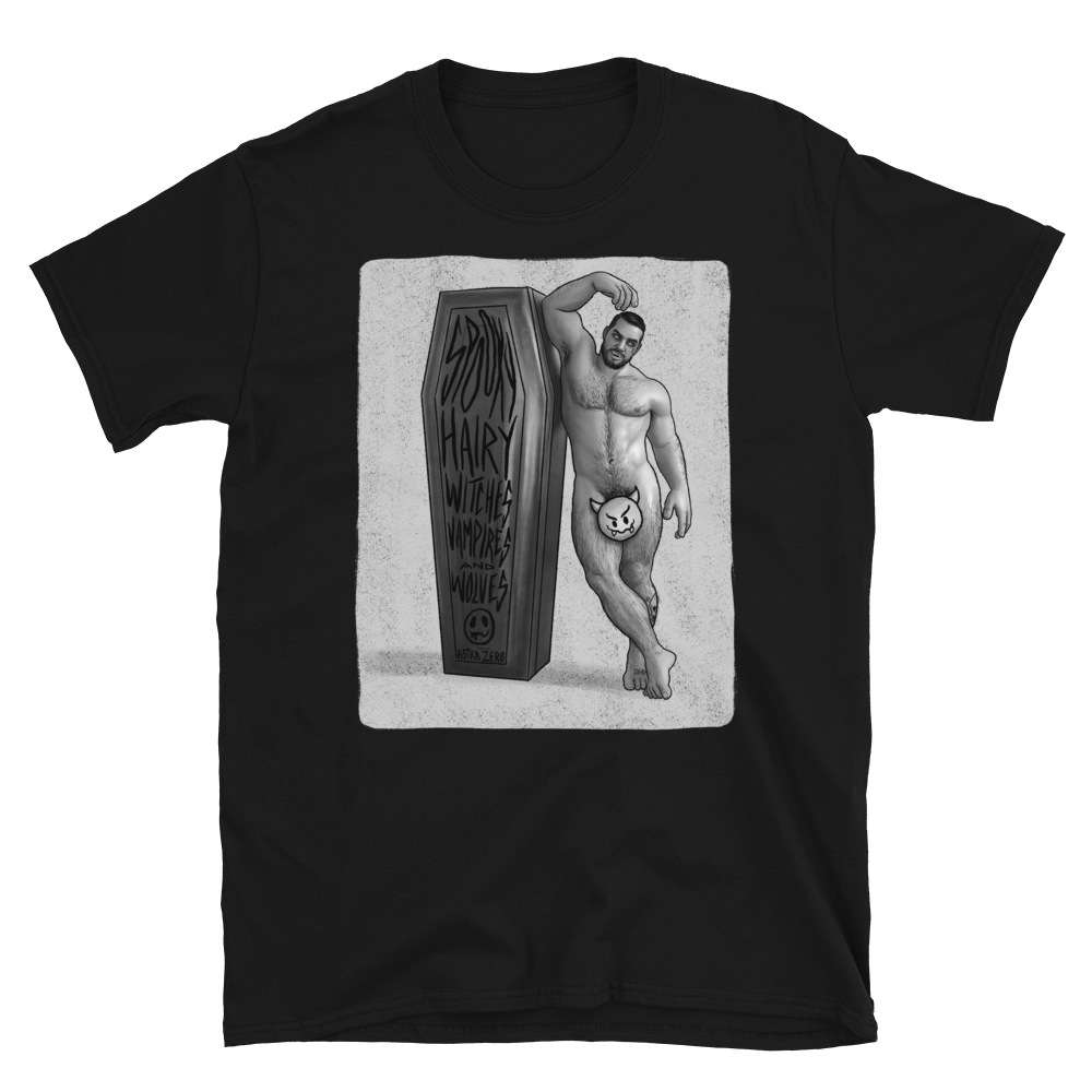 Featured image for “Hairy Vampire (Vintage Style) Short-Sleeve Unisex T-Shirt”