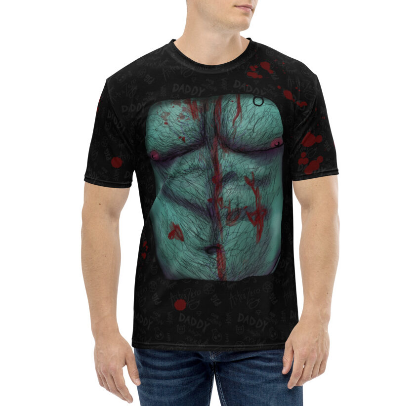 Featured image for “Zombie Daddy Chest - Black - Men's T-shirt”