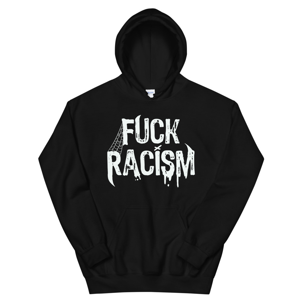 Featured image for “F*<k Racism - Unisex Heavy Blend Hoodie | Gildan 18500”