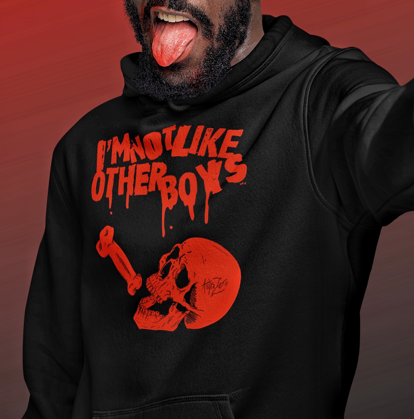 Featured image for “I’m Not Like Other Boys - Blood - Unisex Hoodie”