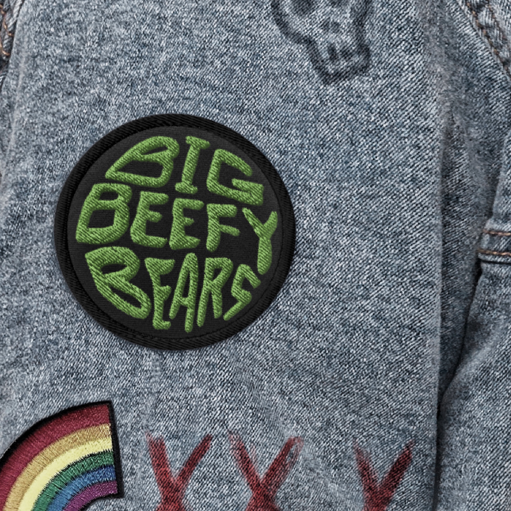Featured image for “Big Beefy Bears - Embroidered patch”