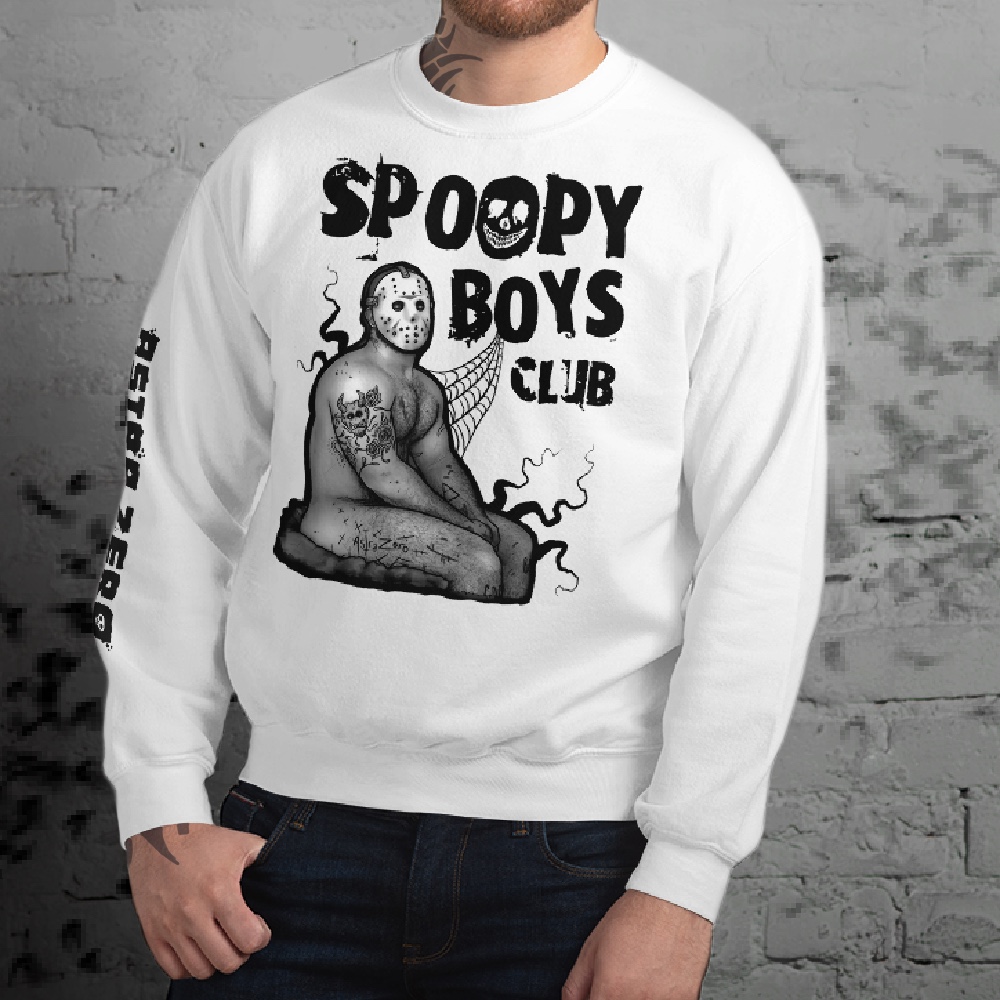Featured image for “SPOOPY BOYS CLUB (white) Unisex Sweatshirt”