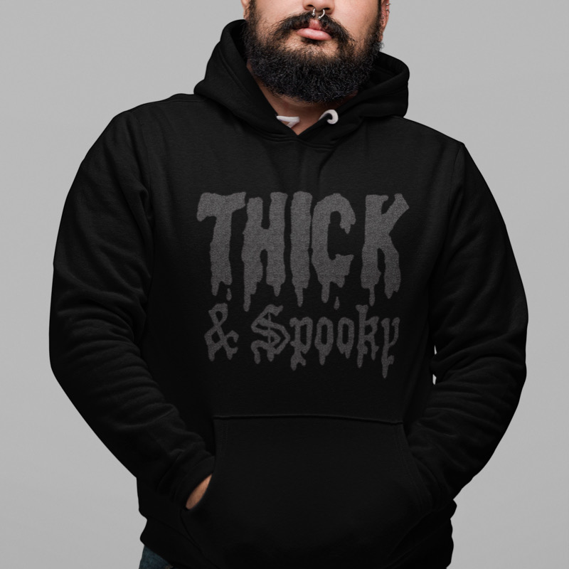 Featured image for “Thick & Spooky - Gildan Unisex Hoodie”