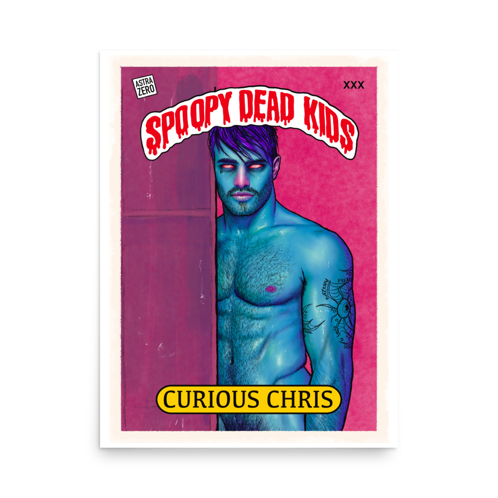 Featured image for “SPOOPY DEAD KIDS ( CURIOUS CHRIS ) Poster print”