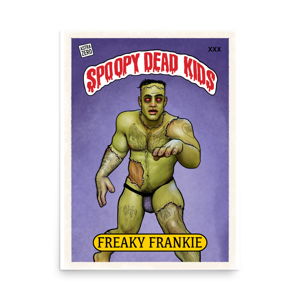 Featured image for “SPOOPY DEAD KIDS ( Freaky Frankie )  Poster Print”