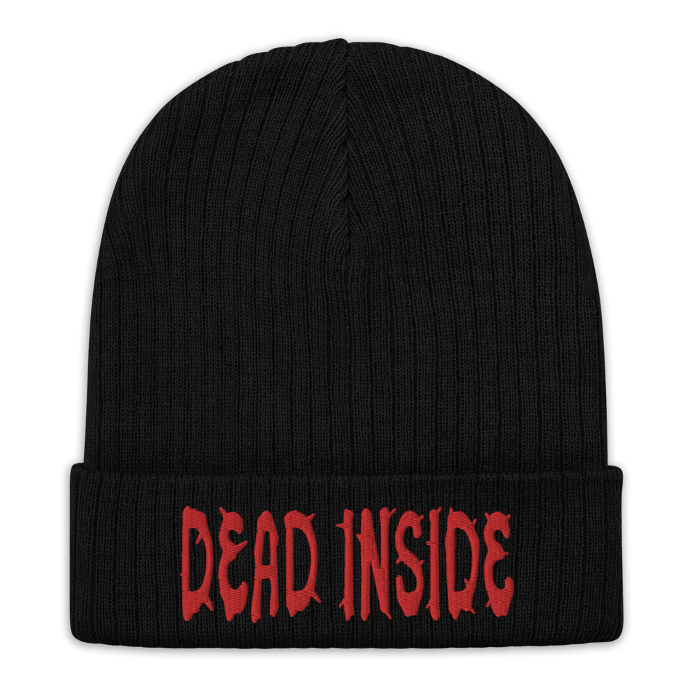 Featured image for “Dead Inside - Recycled cuffed beanie”