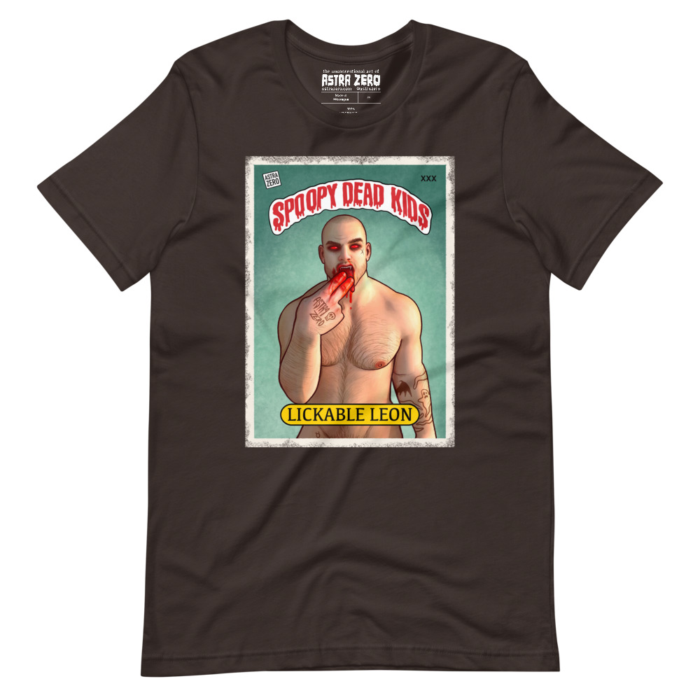 Featured image for “SPOOPY DEAD KIDS ( Lickable Leon ) Short-sleeve unisex t-shirt”