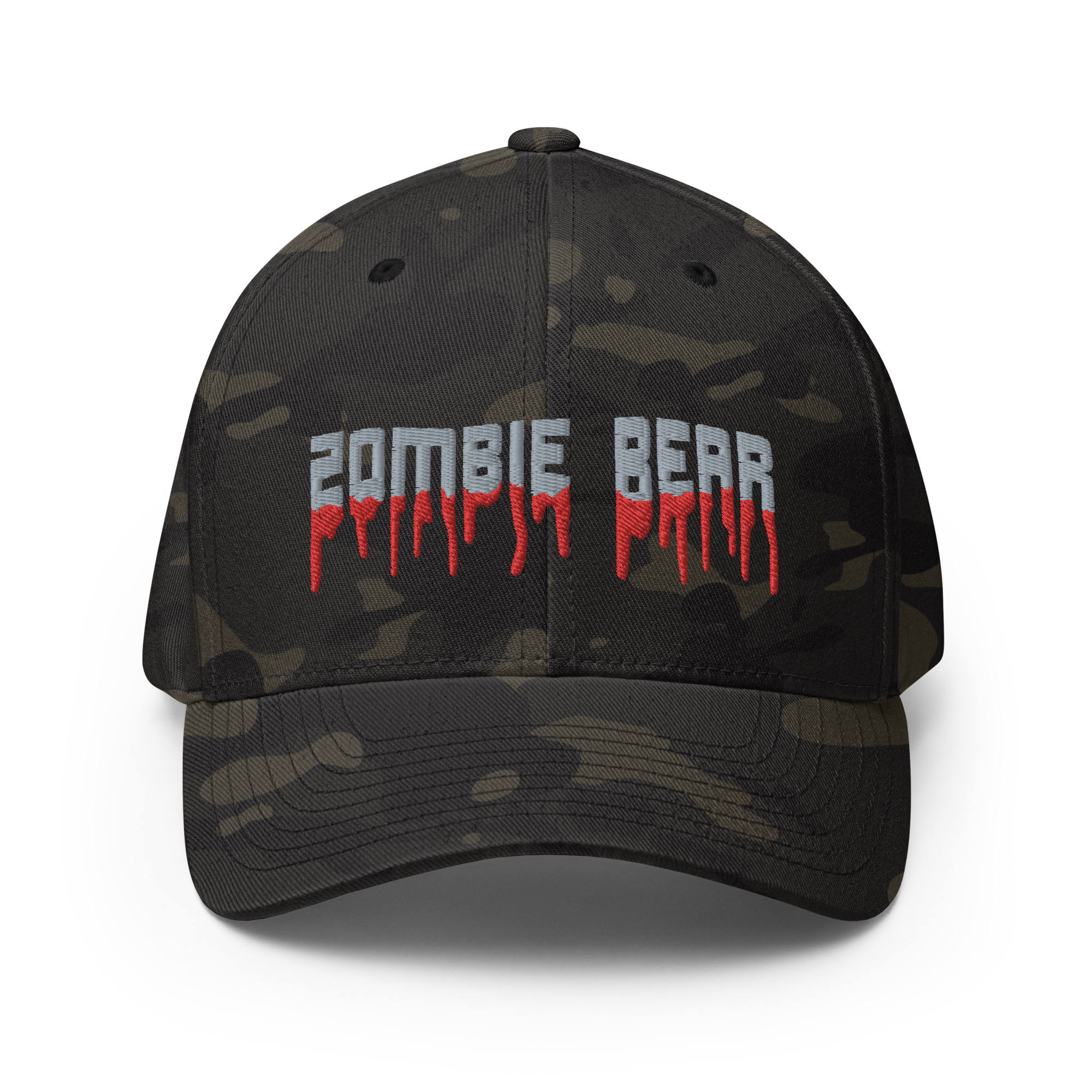 Featured image for “Zombie Bear - Structured Twill Flexfit Cap”