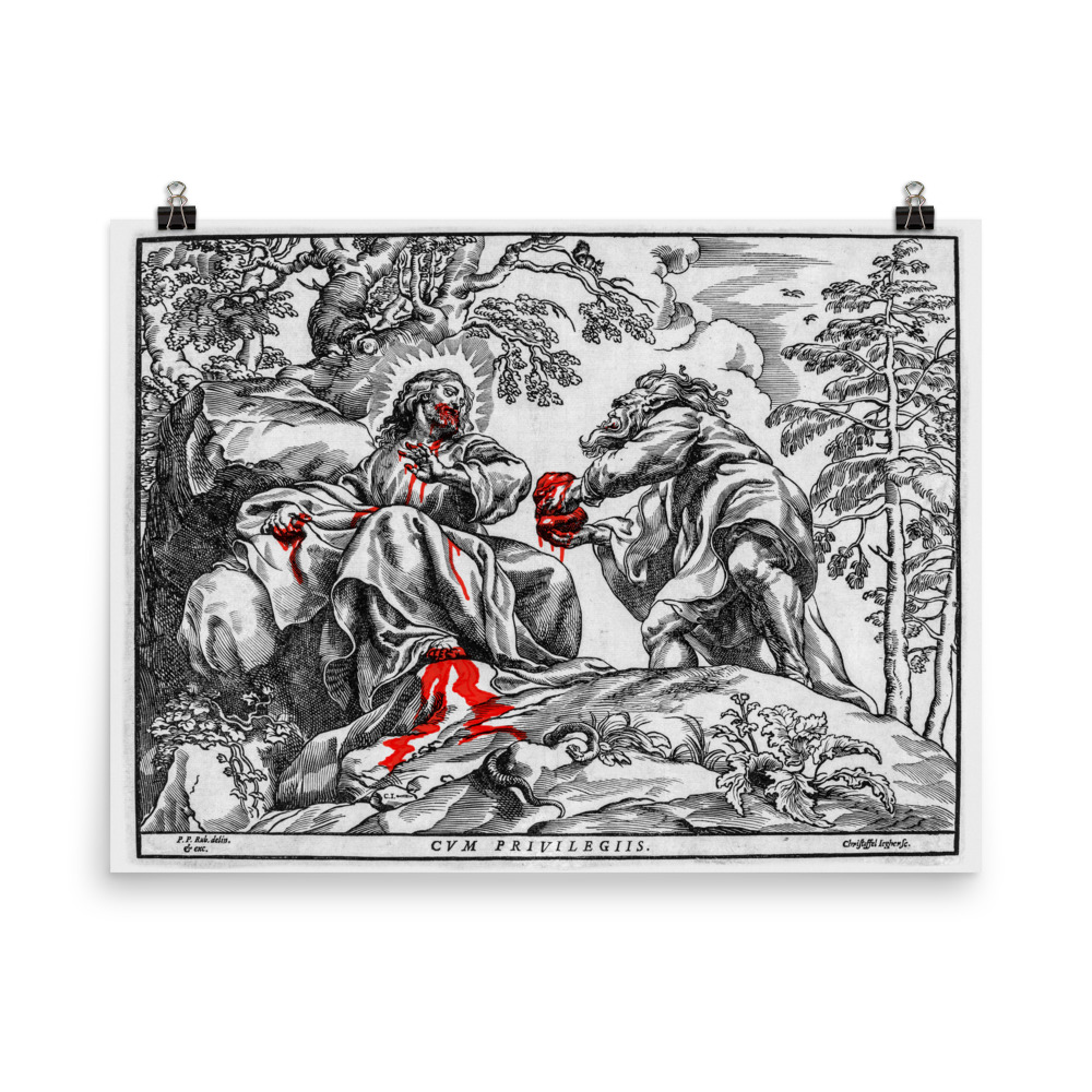 Featured image for “The Temptation of Christ by the Devil. 1596 - Poster print”