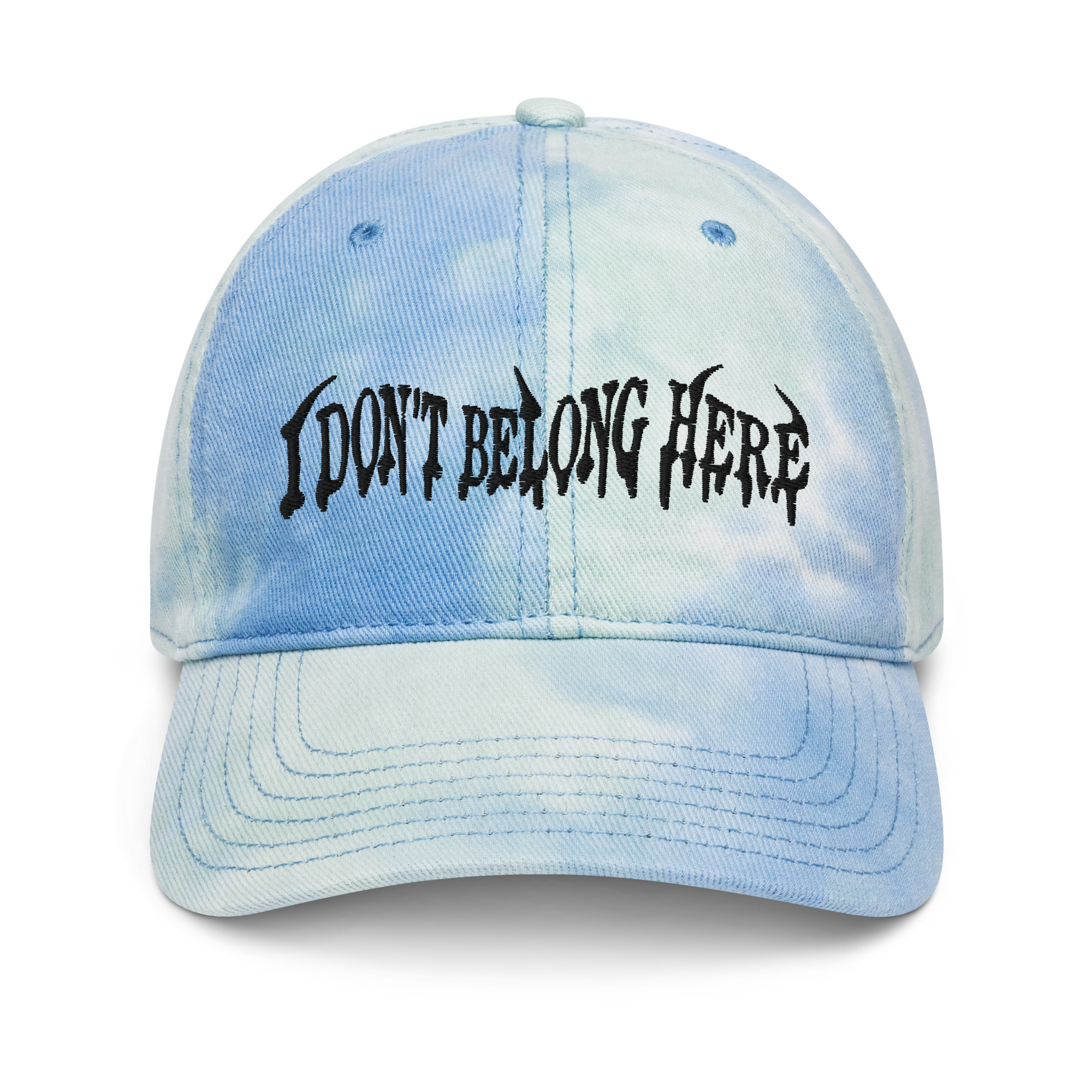 Featured image for “I don’t belong here - Tie dye hat”