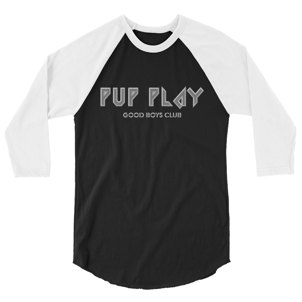 Featured image for “Pup Play - 3/4 sleeve raglan shirt”