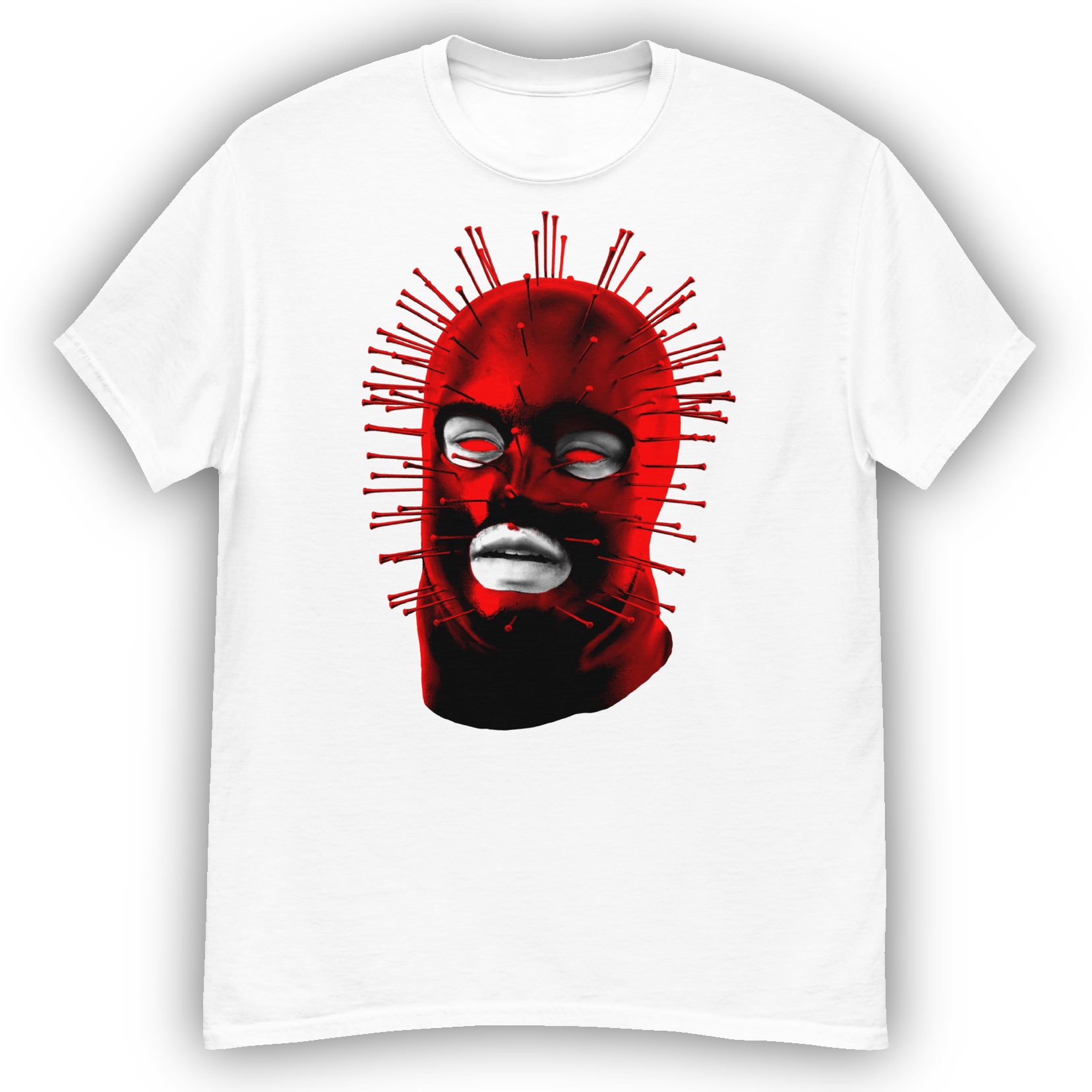 Featured image for “Red gimp spike - Men's classic Gildan tee”