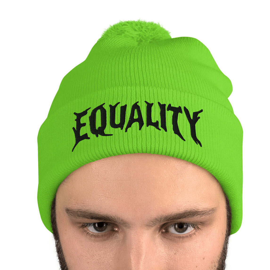 Featured image for “Equality - Neon Pom-Pom Beanie”