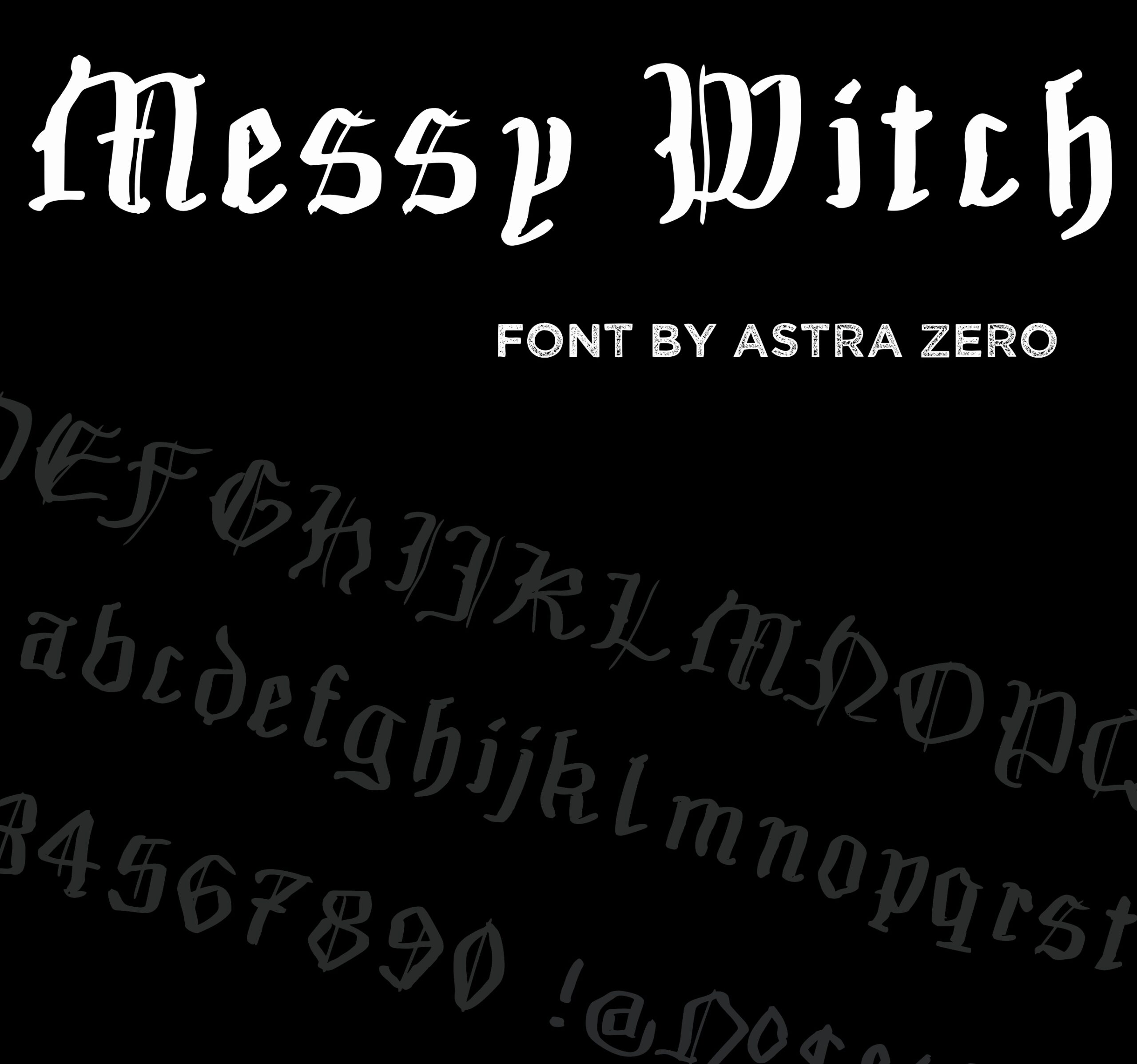 Featured image for “Messy Witch - FONT”