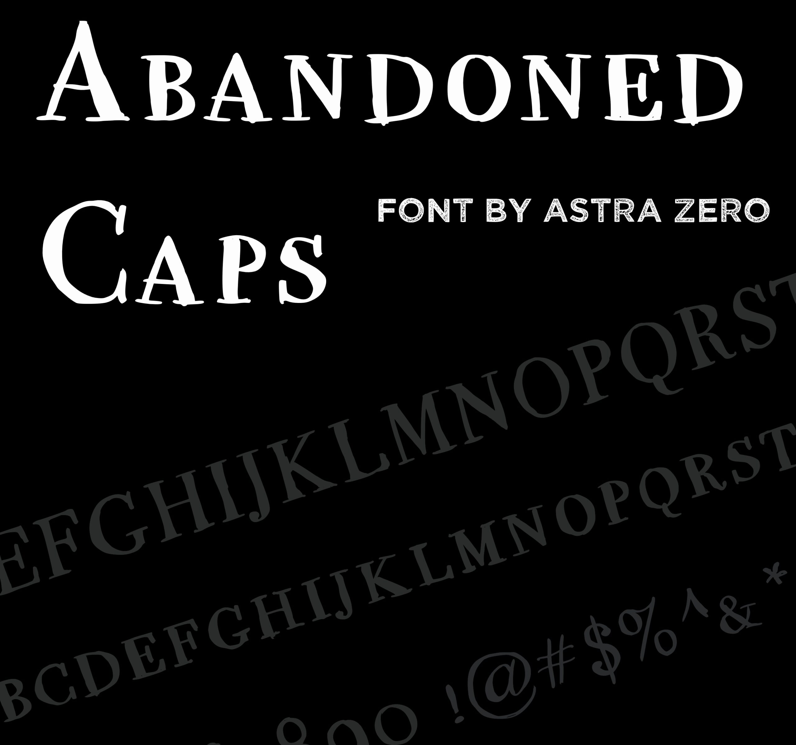 Featured image for “Abandoned Caps - FONT”