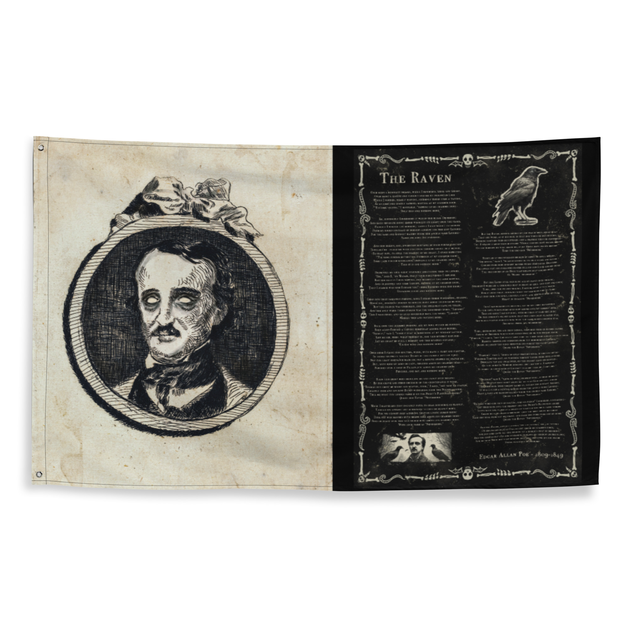 Featured image for “Edgar A. Poe, Raven - Flag”