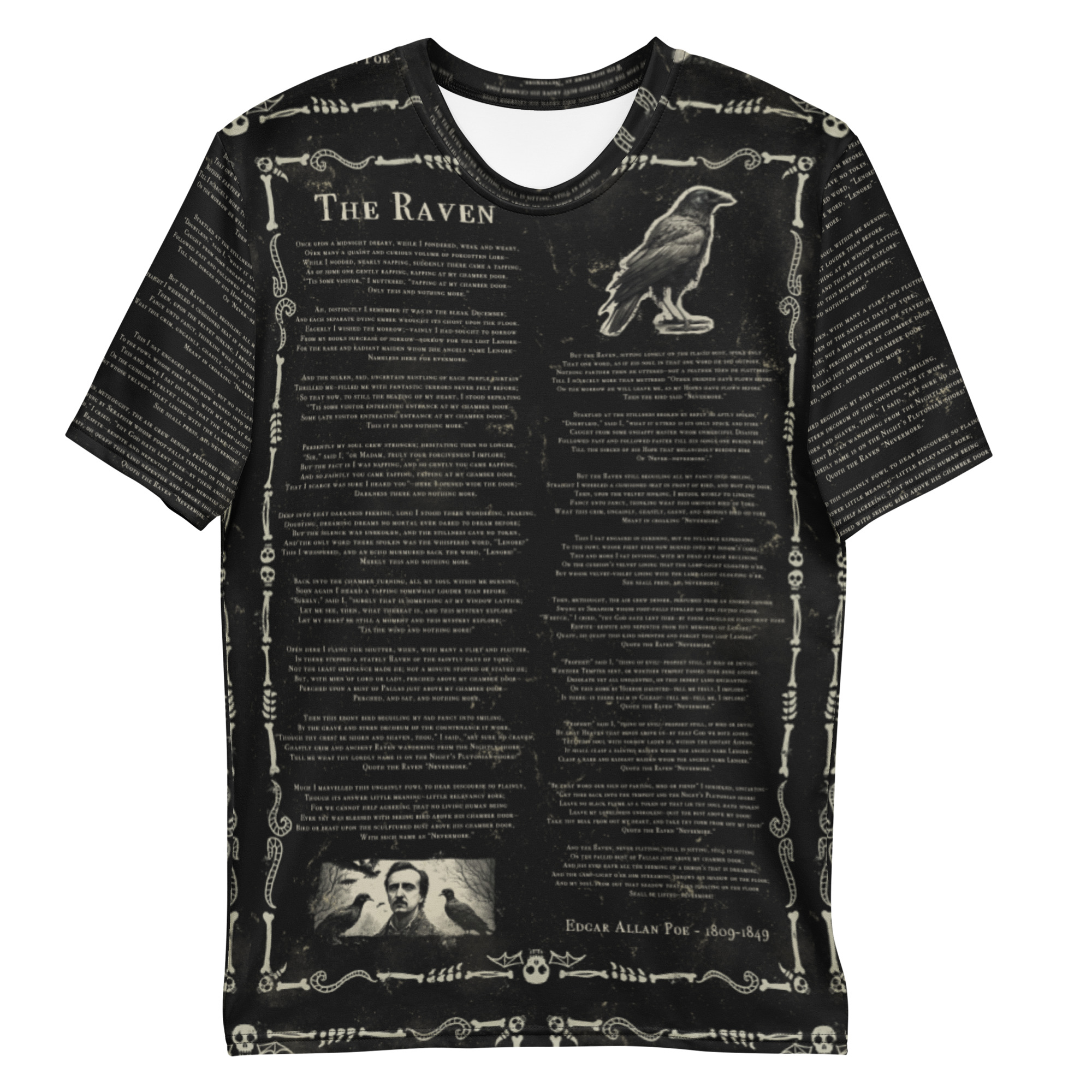 Featured image for “The Raven - Edgar Allan Poe -  Men's t-shirt”