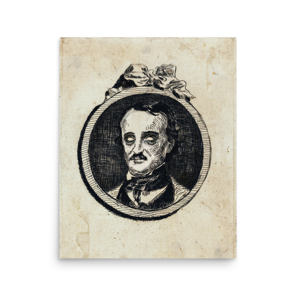 Edgar Poe 1860 -  Poster print