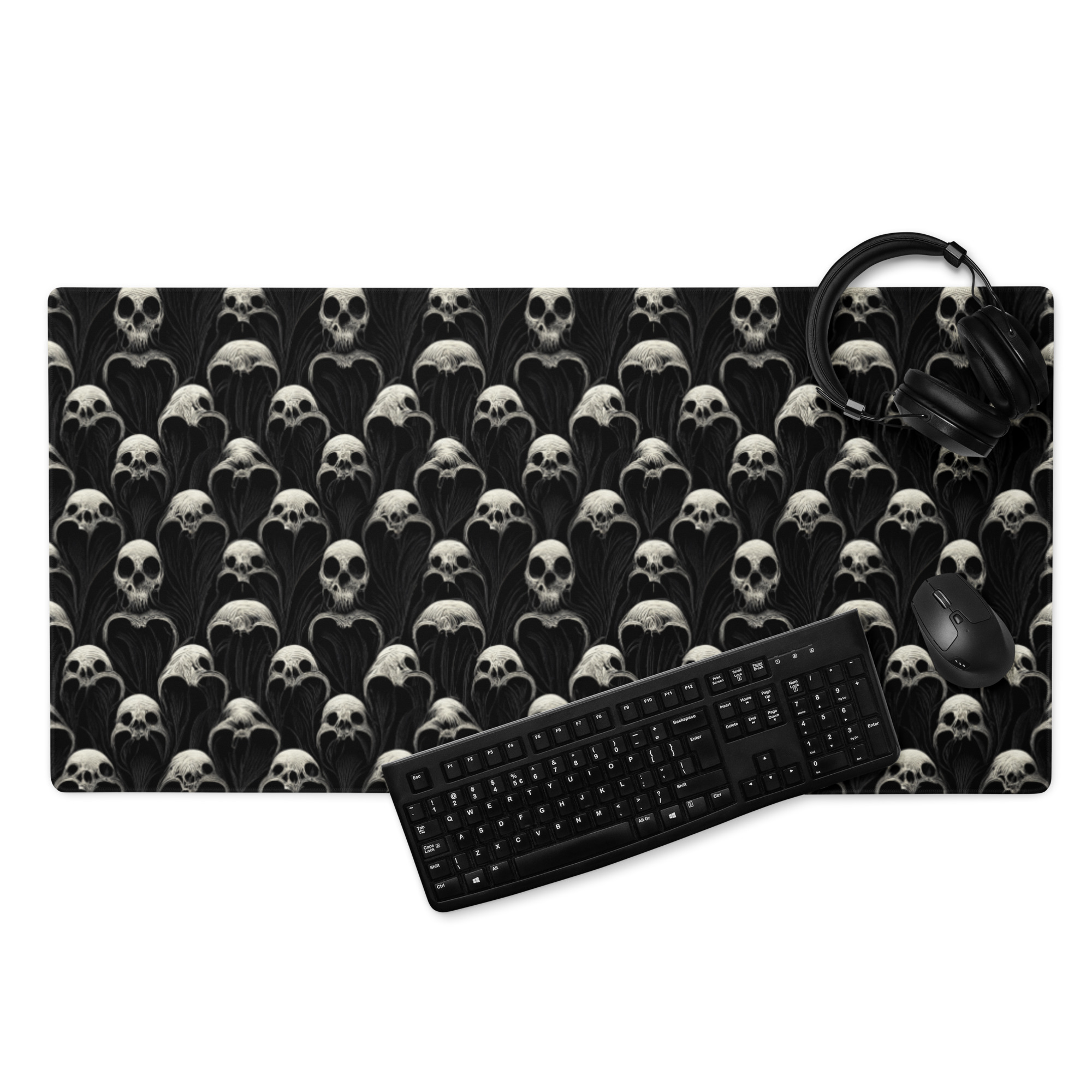 Featured image for “Demented skulls - Gaming mouse pad”