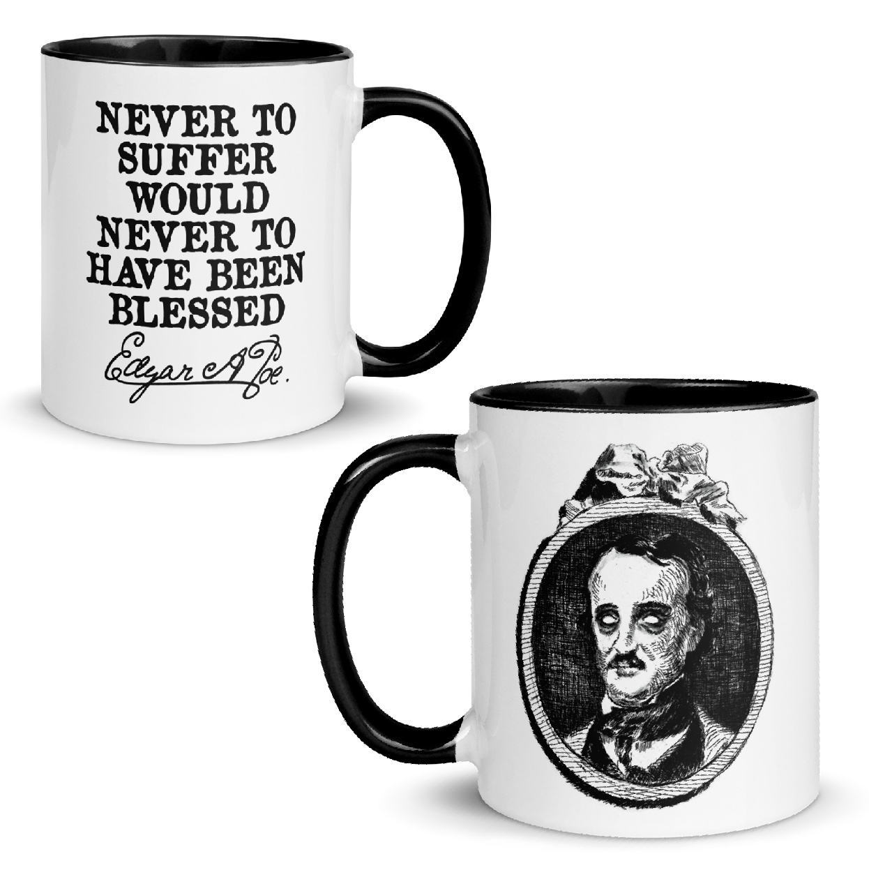 Featured image for “Never to suffer, E.A.Poe - Mug”