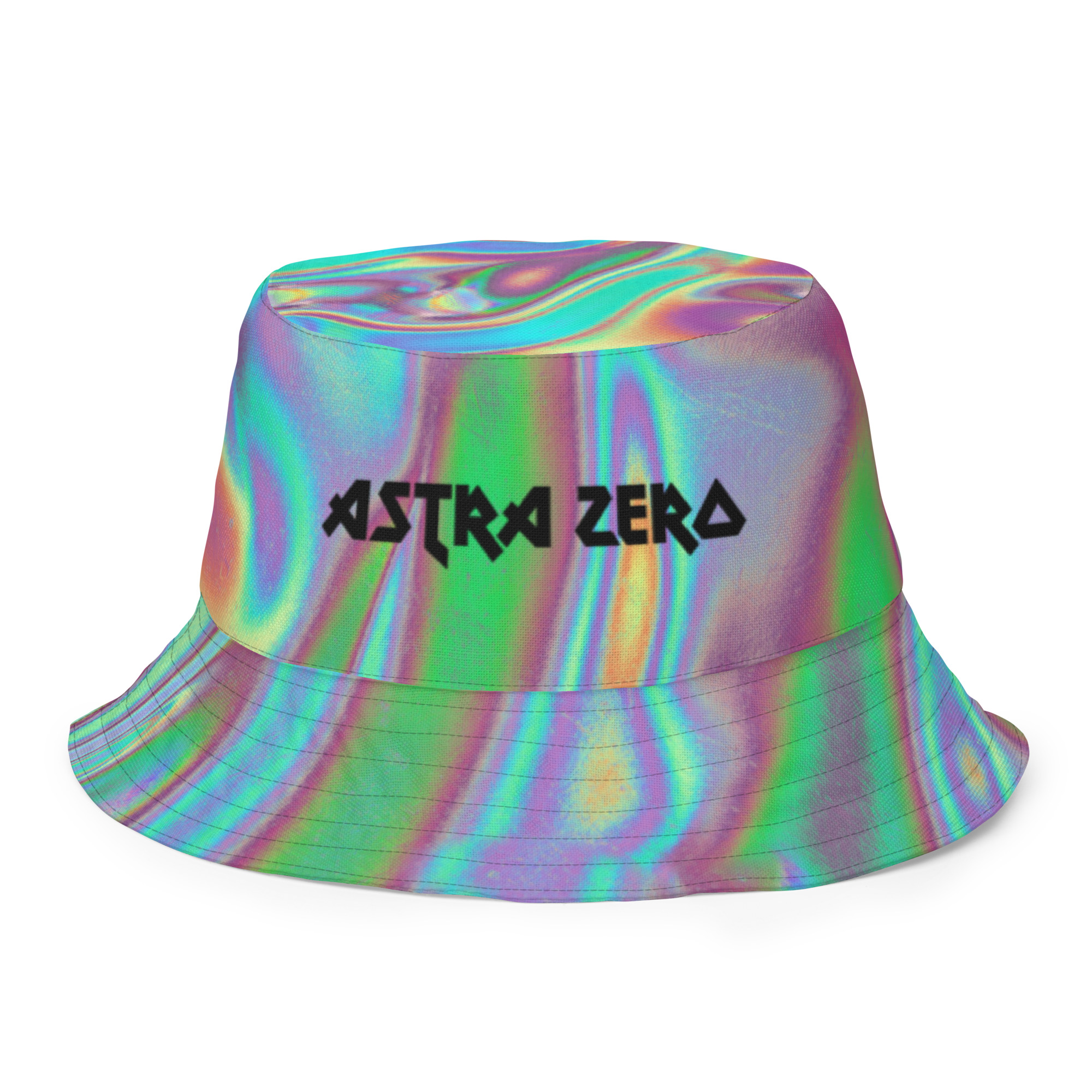 Featured image for “FauxHoloChaos - Reversible bucket hat”