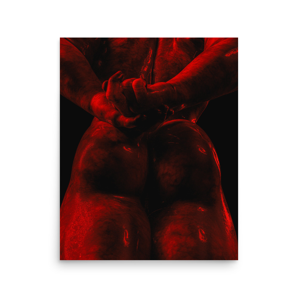Dirty Red Back - Poster print