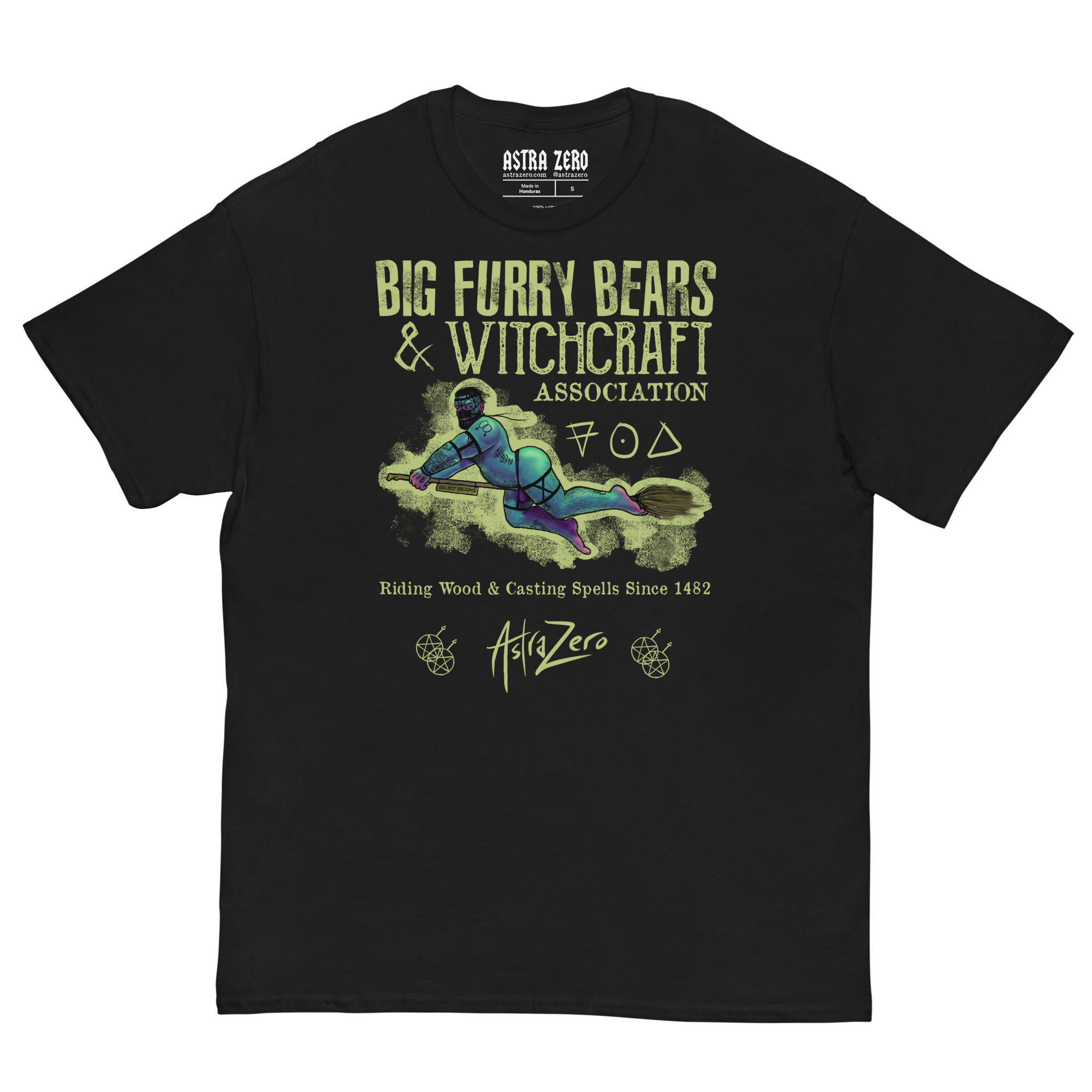 Featured image for “Big Furry Bears & Witchcraft ( Front Only ) Men's classic tee”