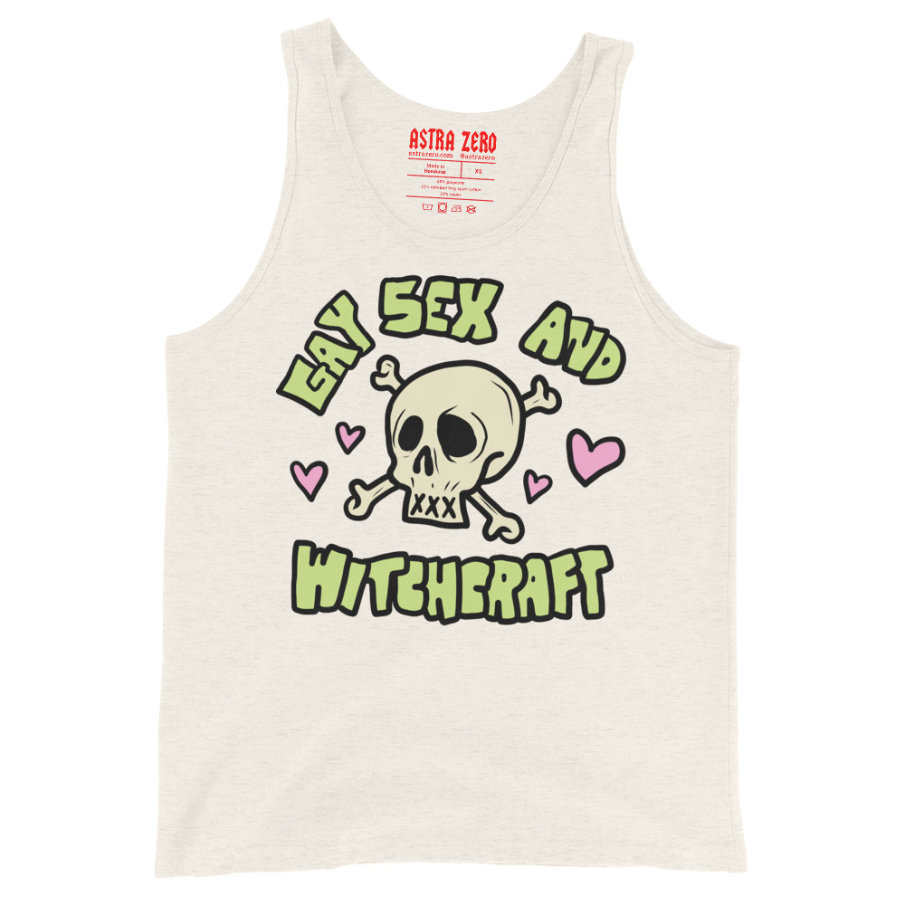 Featured image for “Gay X and Witchcraft - Unisex Tank Top”
