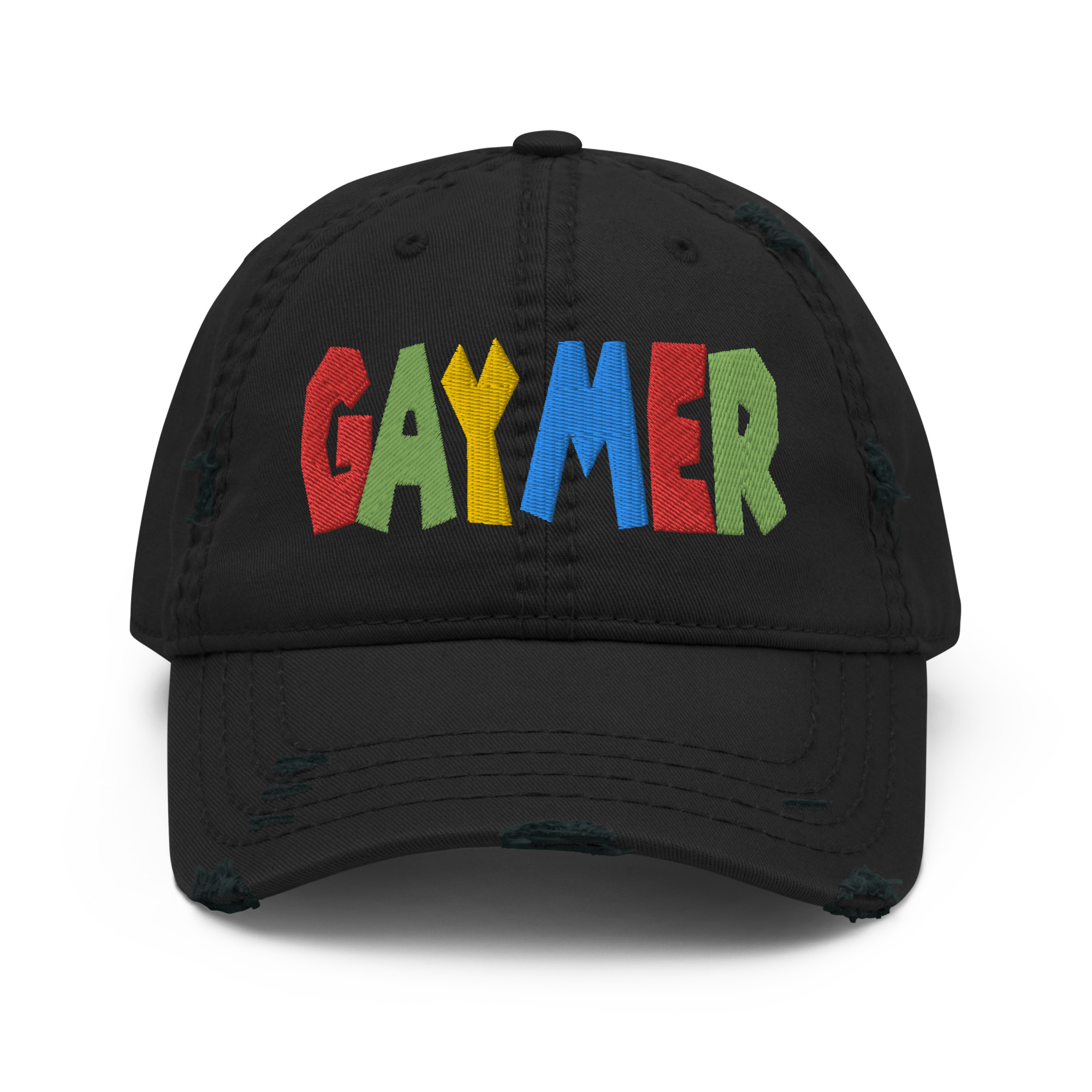 Featured image for “GAYMER - Distressed Dad Hat”
