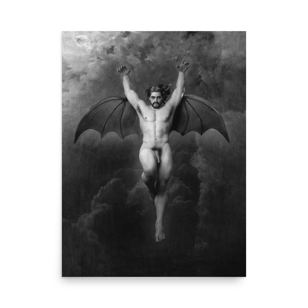 Featured image for “La queer chauve-souris ( Black & White ) - Poster print”