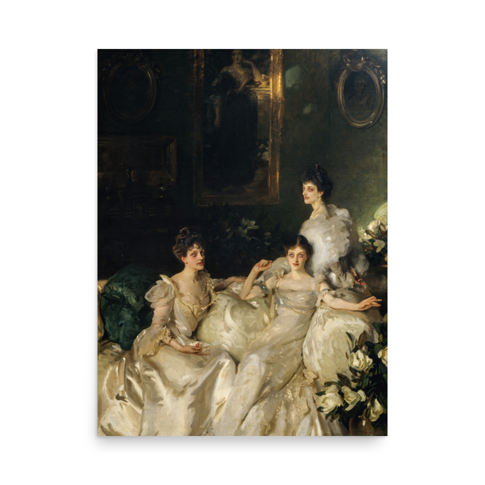 The Wyndham Sisters, JOHN SINGER SARGENT, 1899  - Poster print