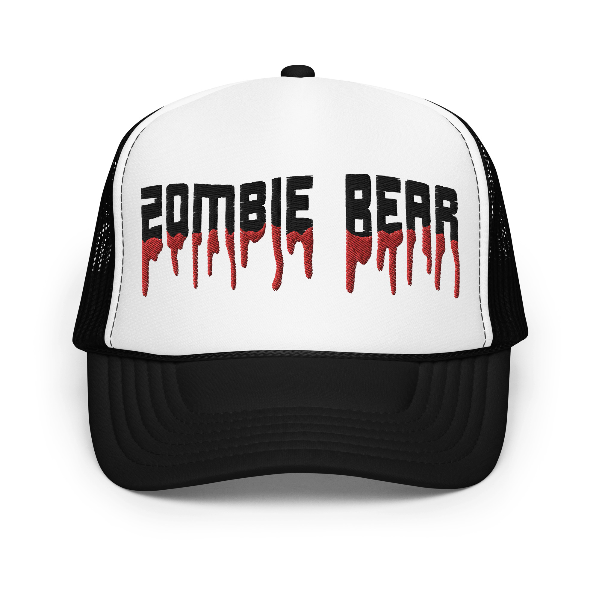 Zombie Bear - Puffy Foam trucker hat