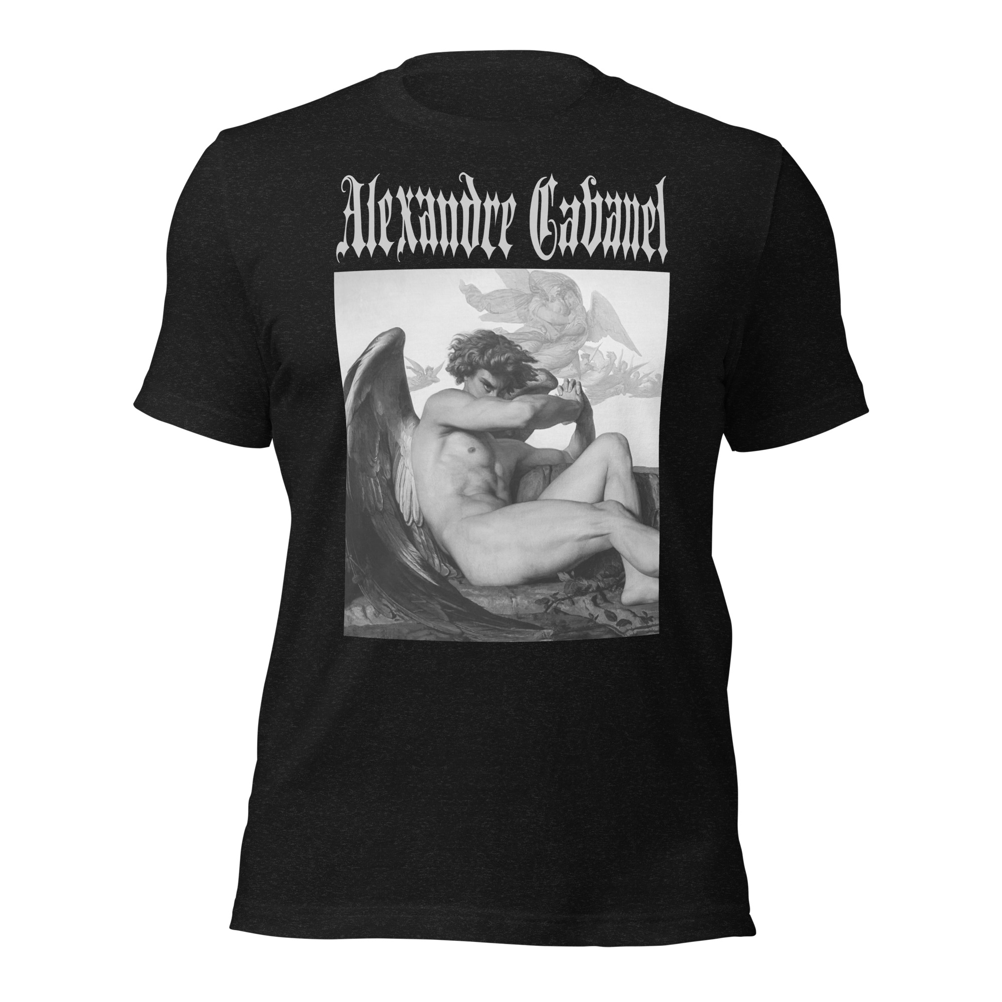 Featured image for “Fallen Angel - ALEXANDRE CABANEL ( Black & White )  - Unisex t-shirt”