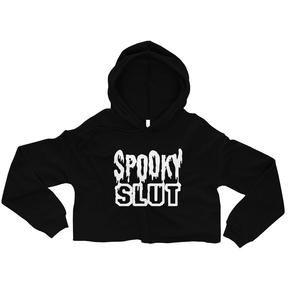 Featured image for “Spooky Slut - Crop Hoodie”