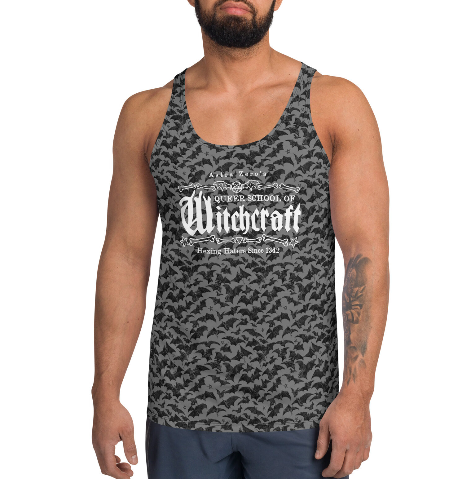Featured image for “Queer School of Witchcraft Bats - Unisex Tank Top”