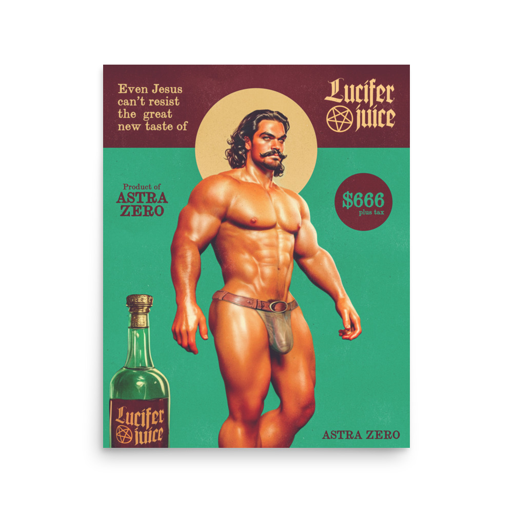 Featured image for “Lucifer Juice - Poster print”